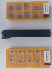 Токарный резец проходной 16х16 мм SCLCR1616H09 и 20 пластин CCMT09T304 (желтые и темные V15TF в комплекте)